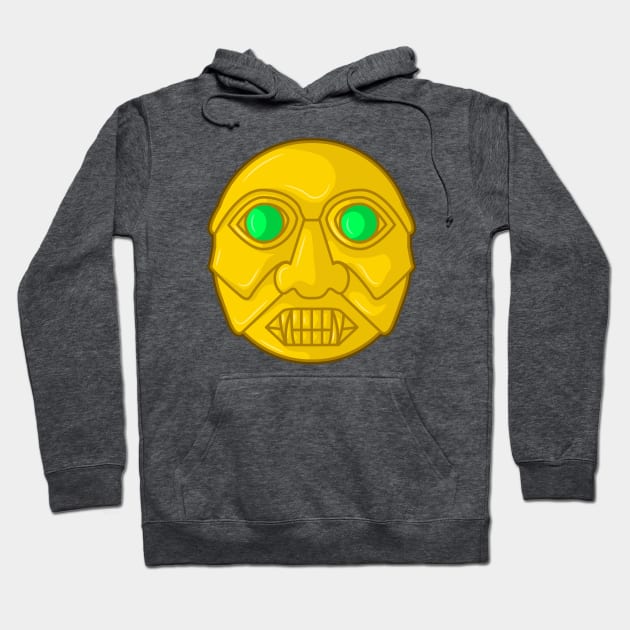 Ancient Colombian Monkey Mask Face Hoodie by Drumsartco